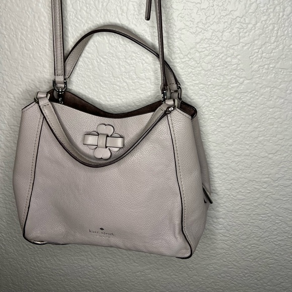 Kate Spade Talia Small Triple Compartment Satchel Soft Taupe - Picture 4 of 8